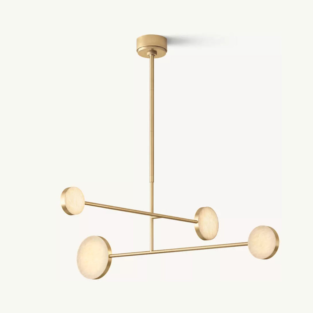 Alexander Floating Alabaster Mobile Chandelier 36"