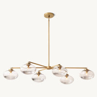 Cabrette Float Glass Mobile Linear Chandelier 72"