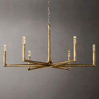 Thaddeus Artisan Forged Round Chandelier 48"