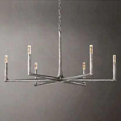 Thaddeus Artisan Forged Round Chandelier 48"