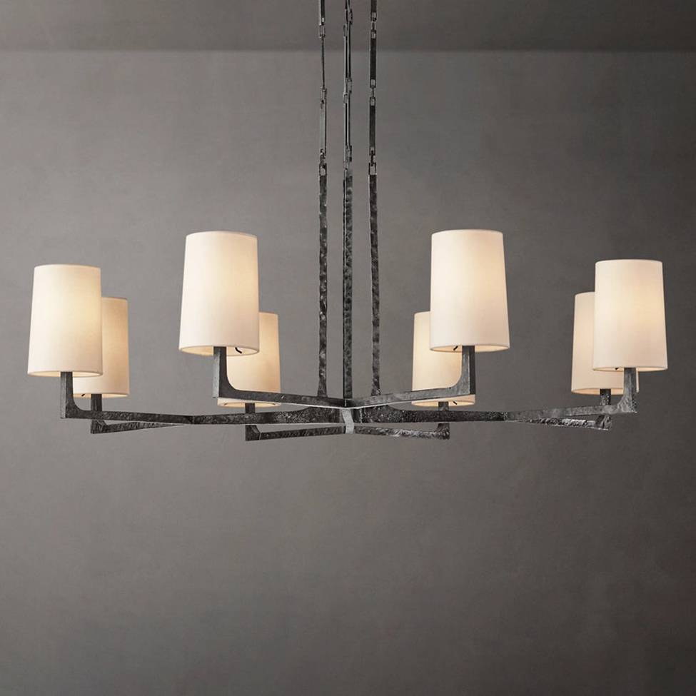 Wright Simplicity Forged Round Chandelier 48"