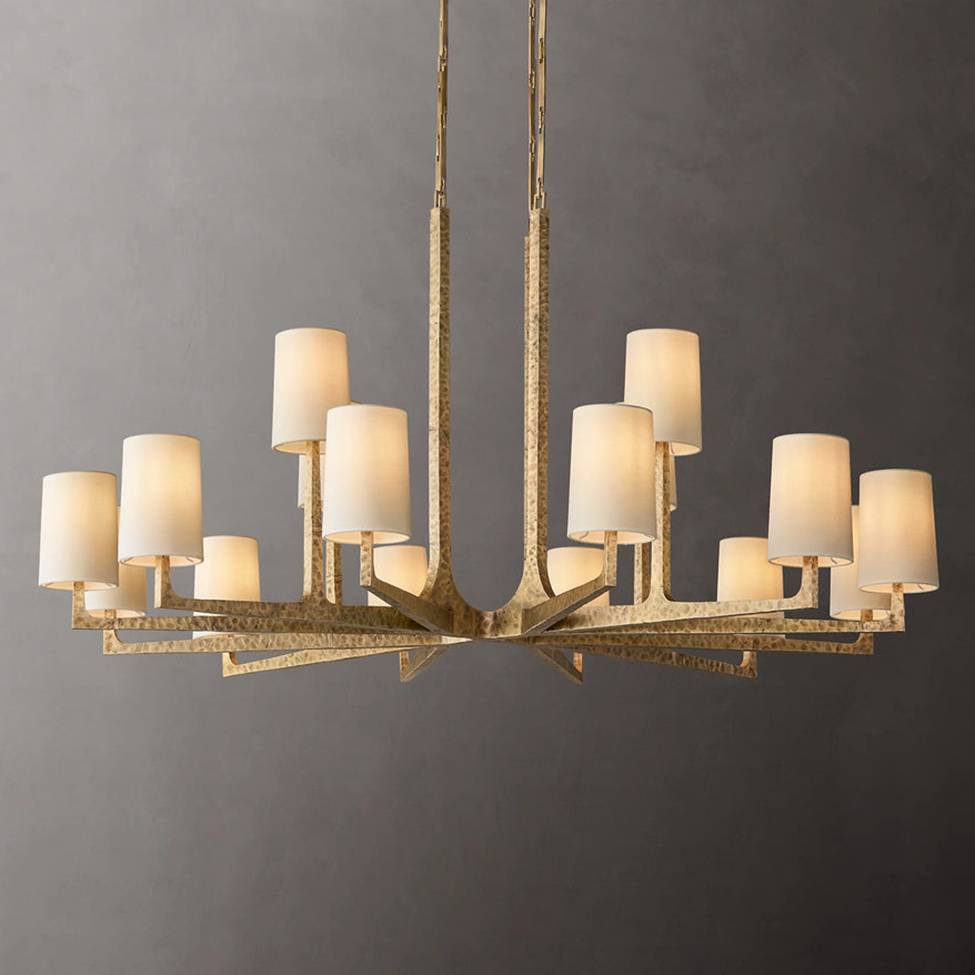 Wright Simplicity Forged Round Chandelier 60"