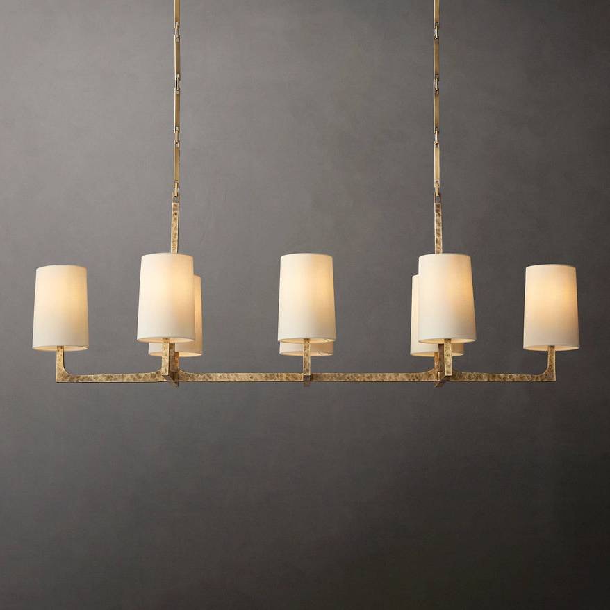 Wright Simplicity Forged Linear Chandelier 54"