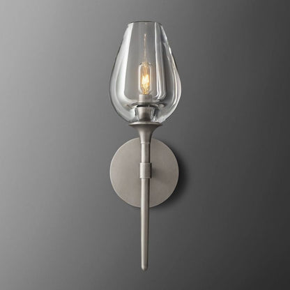 Tulip Crystal Petal Wall Sconce