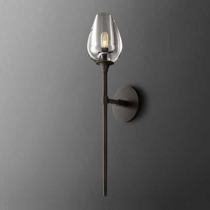 Tulip Crystal Petal Wall Sconce