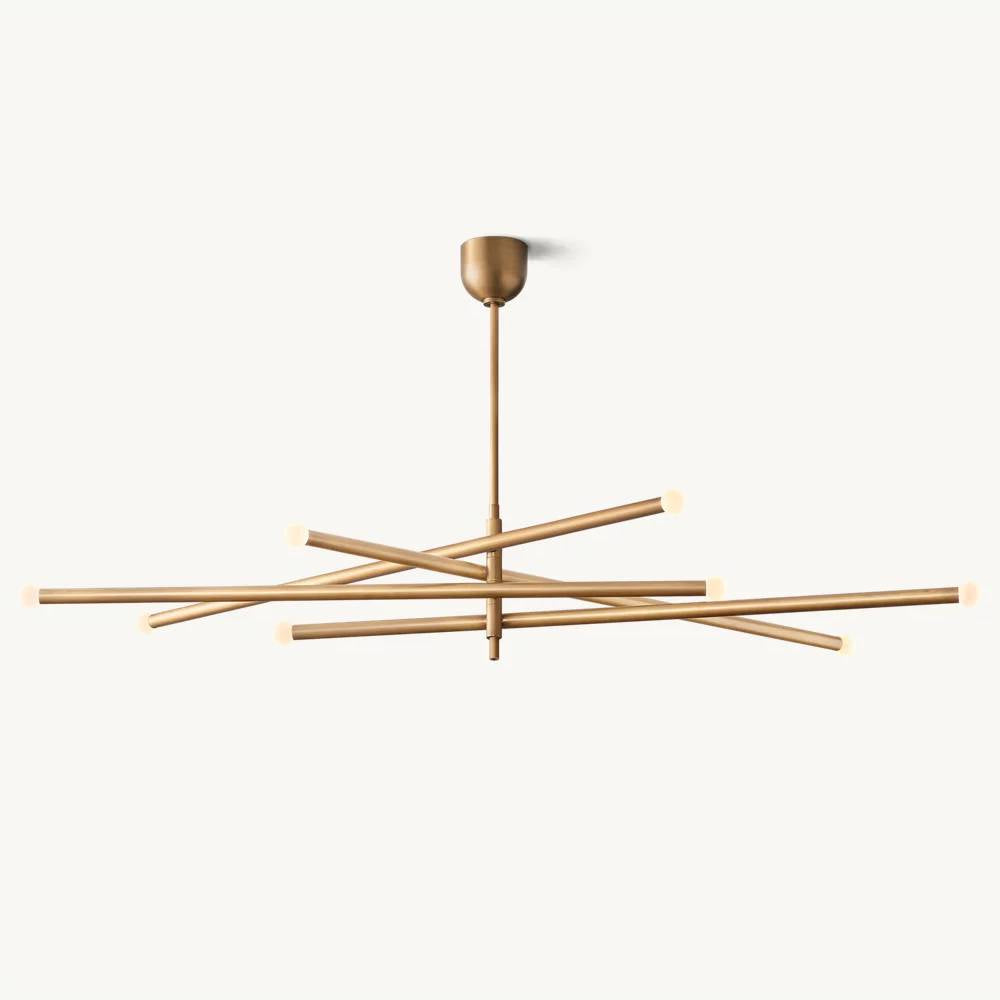 Rousselin 8-Light Mobile Orb Chandelier 53"