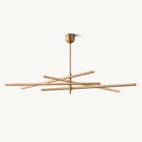 Rousselin 8-Light Mobile Orb Chandelier 53"