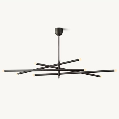Rousselin 8-Light Mobile Orb Chandelier 53"