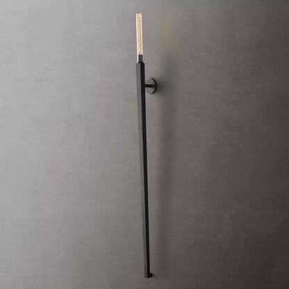 Cannele Ribbed Glass Torch Wall Sconce