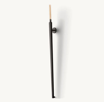Cannele Ribbed Glass Torch Wall Sconce