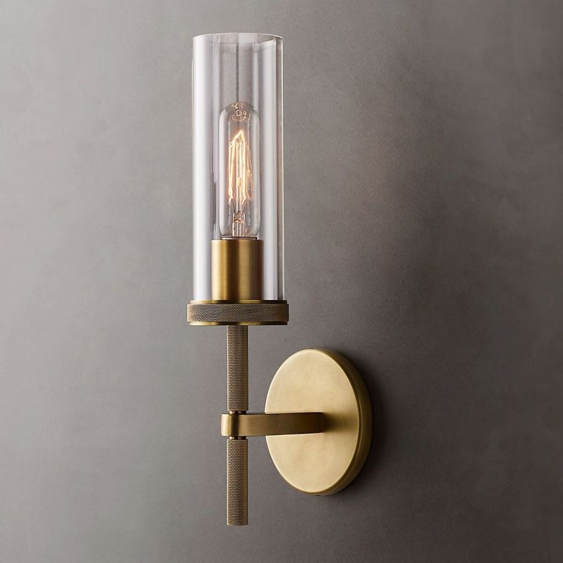 Lambert Cylindrical Glass Wall Sconce