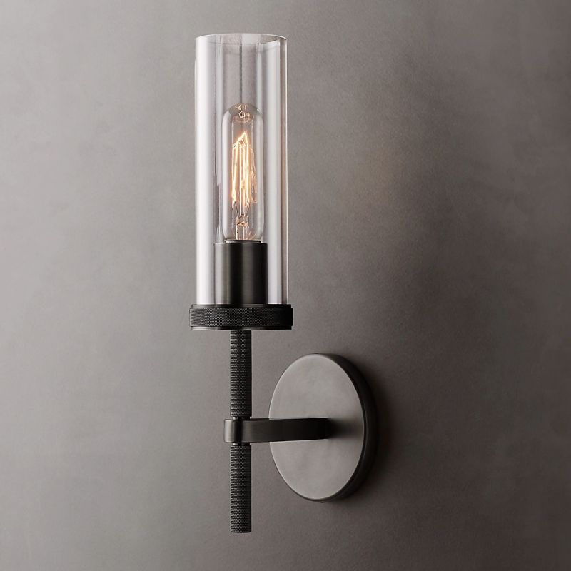 Lambert Cylindrical Glass Wall Sconce