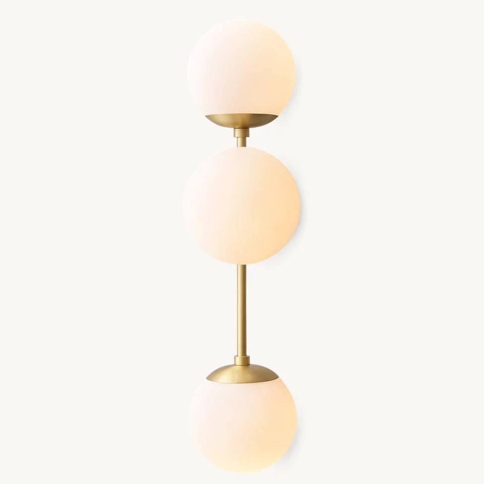 Aurella Globe Float Triple Wall Sconce