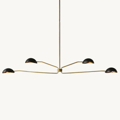 Convessi Sculpted Flow Linear Chandelier 72"