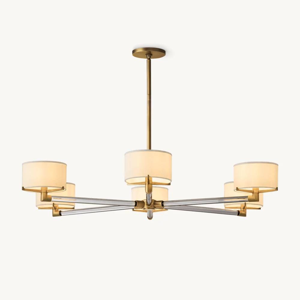 Truman Parallel Contour Round Chandelier 48"