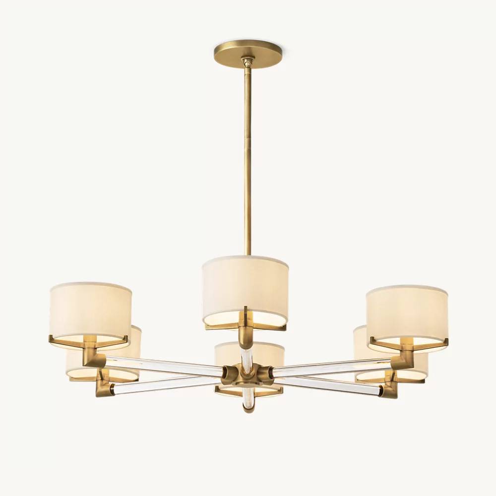 Truman Parallel Contour Round Chandelier 36"