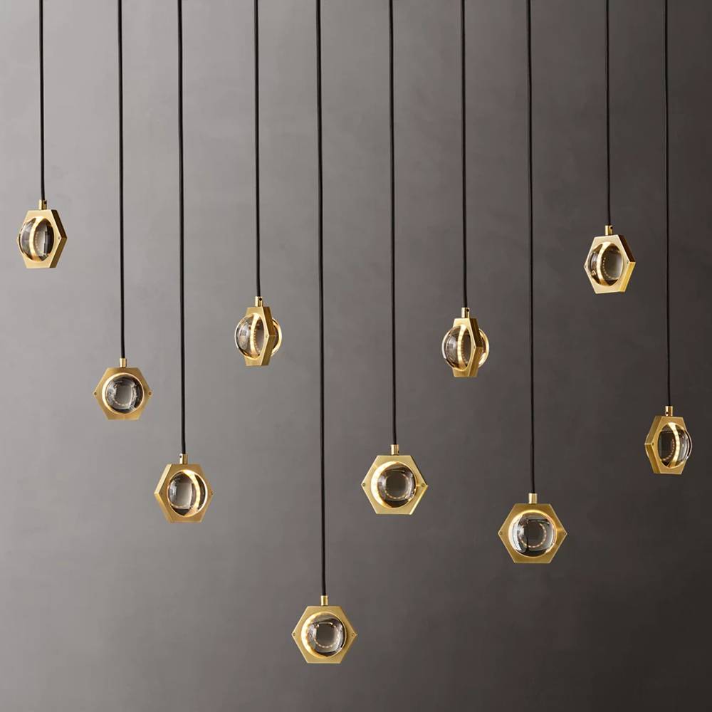 Eclatant Celestial Orbit Linear Chandelier 54"