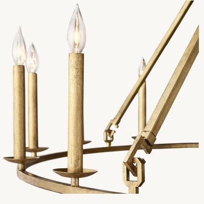 Carrick English Openwork Round Chandelier 72"