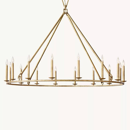 Carrick English Openwork Round Chandelier 60"