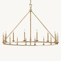 Carrick English Openwork Round Chandelier 60"