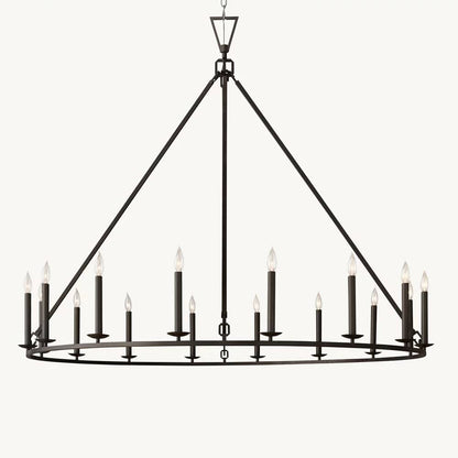 Carrick English Openwork Round Chandelier 60"