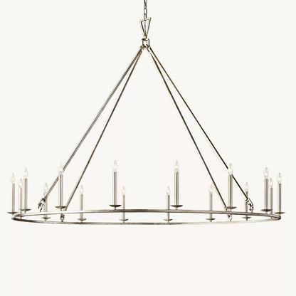 Carrick English Openwork Round Chandelier 72"