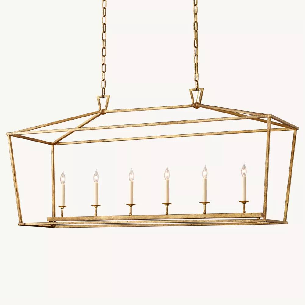 Carrick English Openwork Rectangular Chandelier 54"