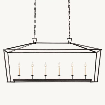 Carrick English Openwork Rectangular Chandelier 54"