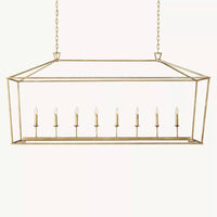 Carrick English Openwork Rectangular Chandelier 72"