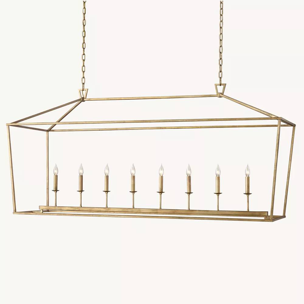 Carrick English Openwork Rectangular Chandelier 72"