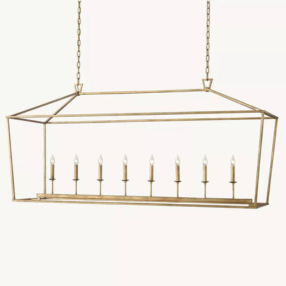 Carrick English Openwork Rectangular Chandelier 72"