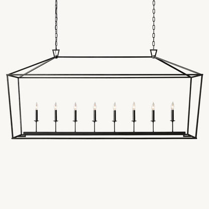 Carrick English Openwork Rectangular Chandelier 72"