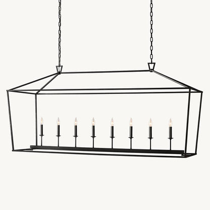 Carrick English Openwork Rectangular Chandelier 72"