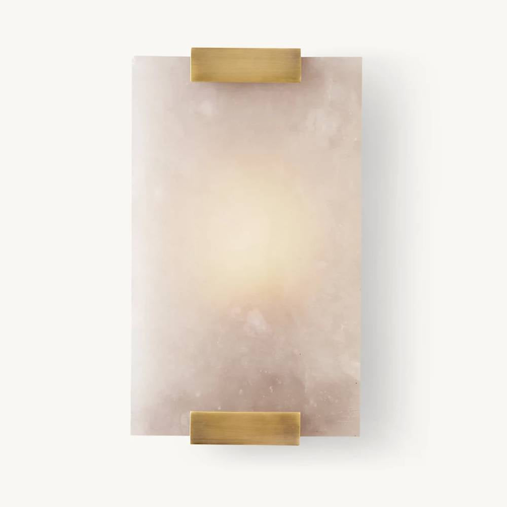 Brielle Alabaster Carved Wall Sconce