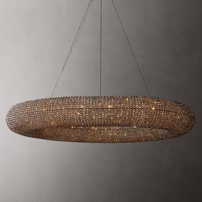 Halo Stranded Crystal Round Chandelier 72"