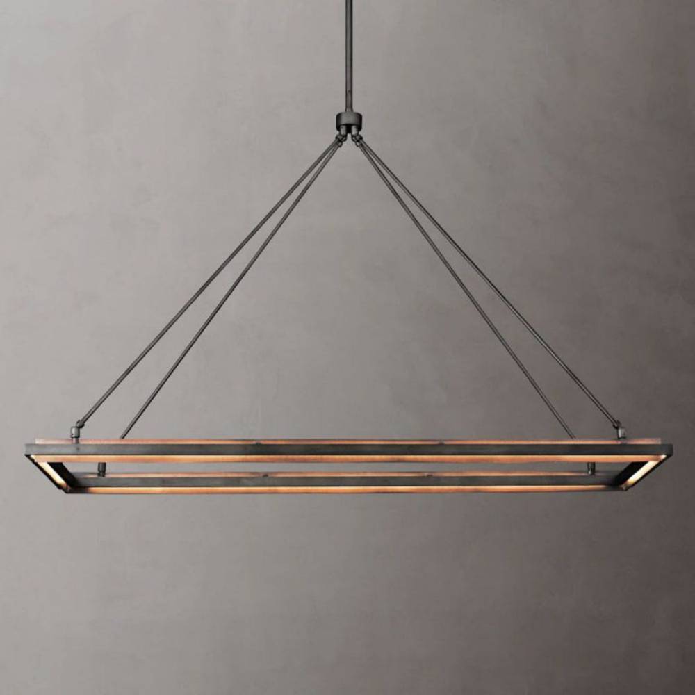 Peralta Shadow Glow Rectangular Chandelier