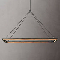 Peralta Forged Ambient Rectangular Chandelier 62"