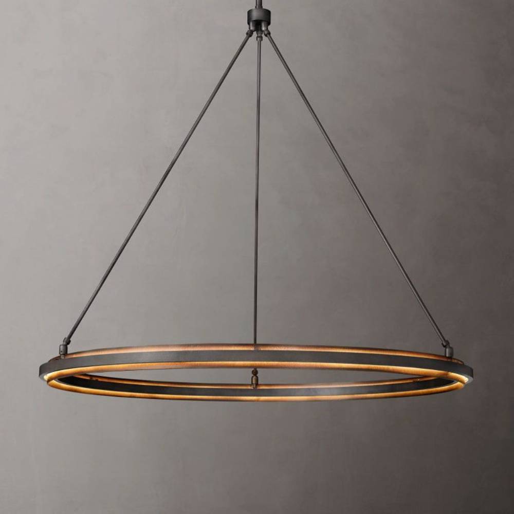 Peralta Forged Ambient Round Chandelier 48"