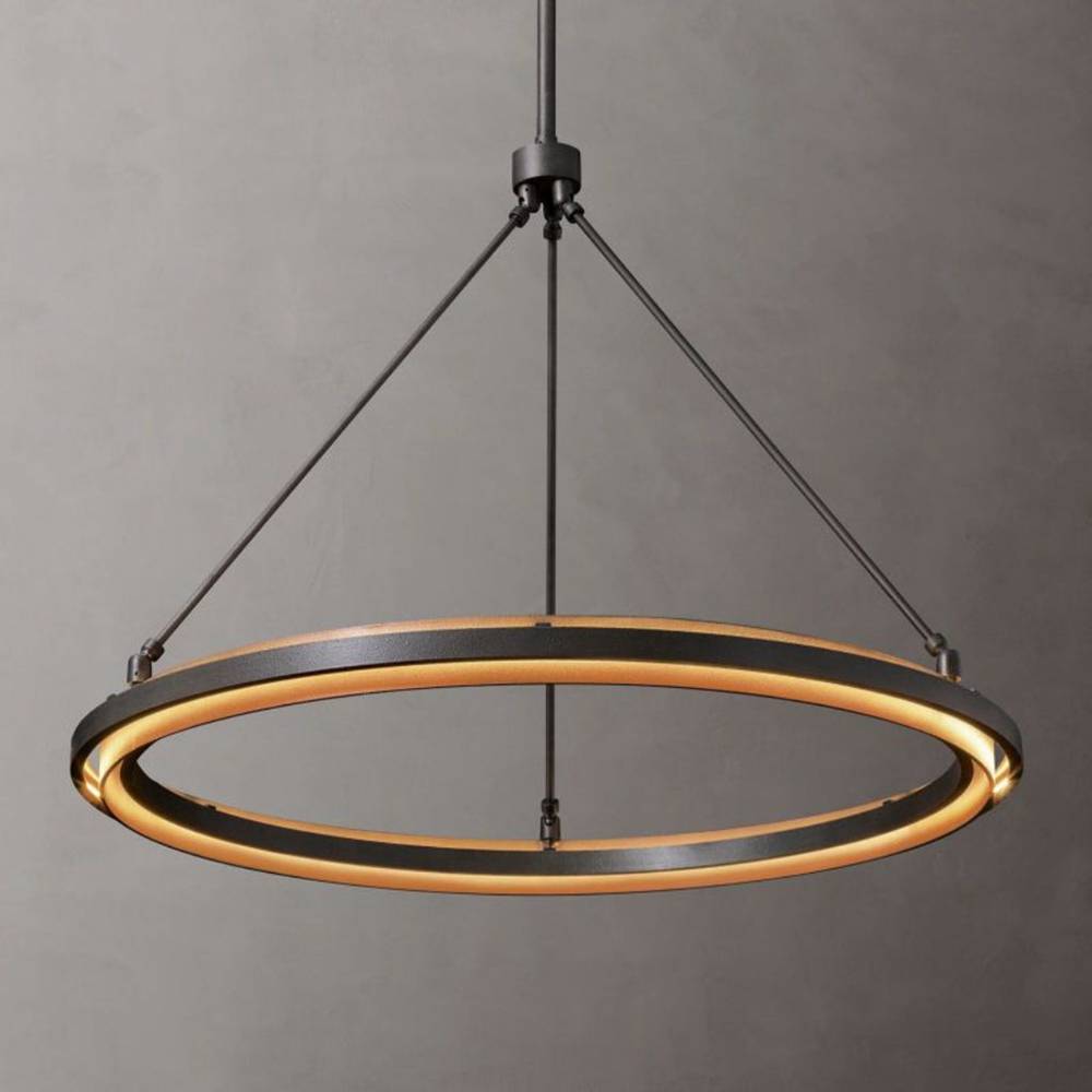 Peralta Shadow Glow Round Chandelier