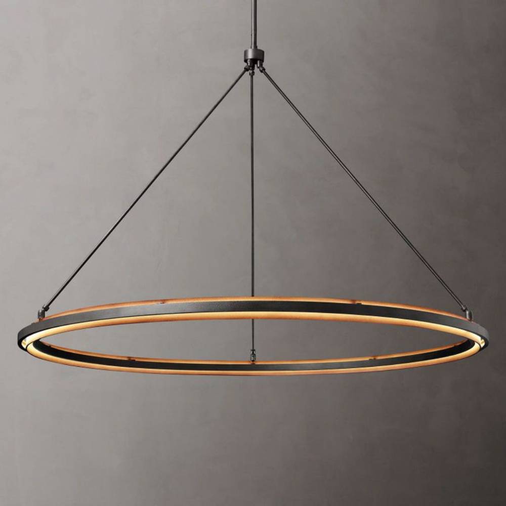 Peralta Forged Ambient Round Chandelier 60"