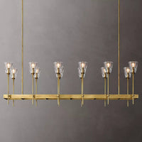 Torche Sculpted Glow Rectangular Chandelier 54"