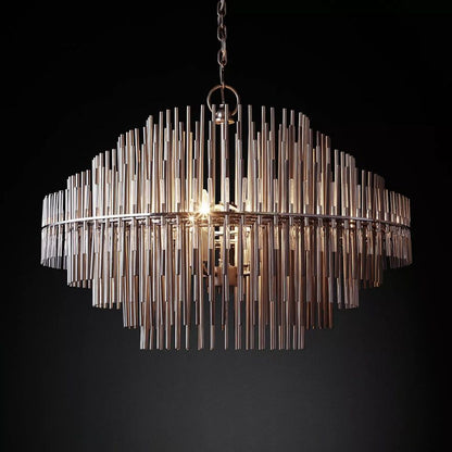 Emile Gradient Spire Round Chandelier 32"