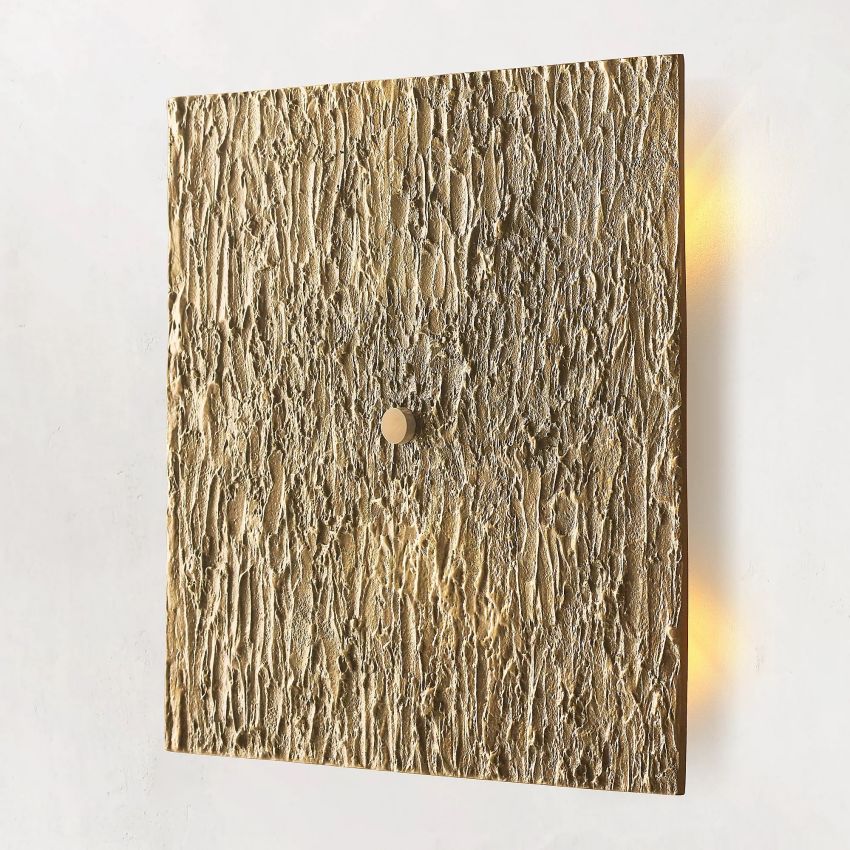 Vouvray Etched Metal Square Wall Sconce