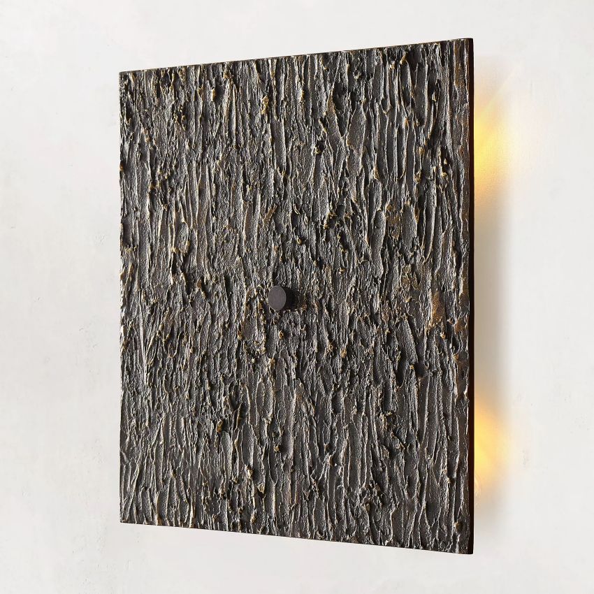 Vouvray Etched Metal Square Wall Sconce
