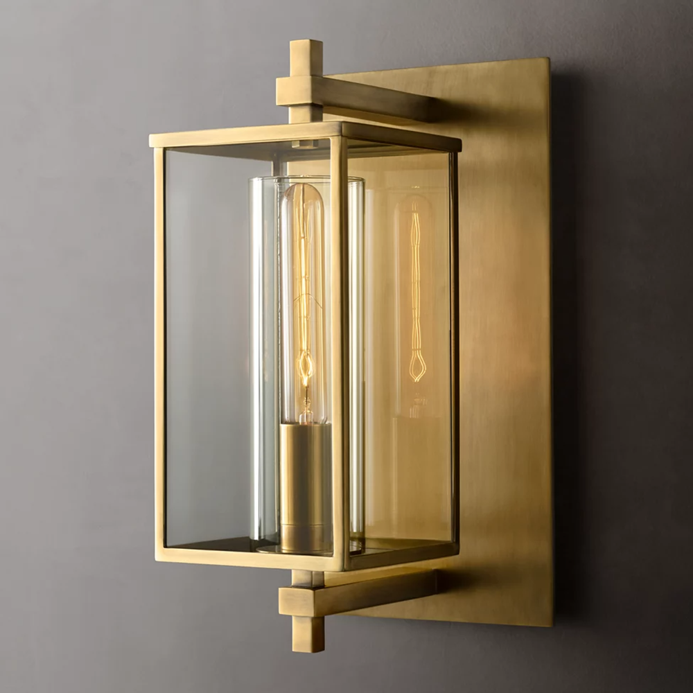 Devaux Faceted Wrapped Square Wall Sconce