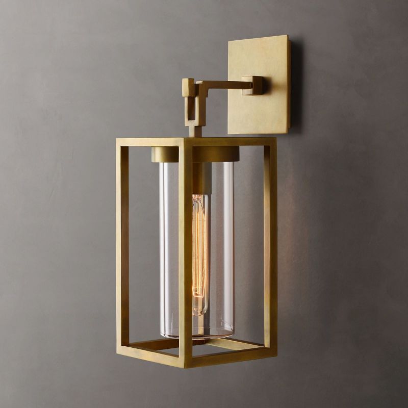 Petrus Structured Glass Square Wall Sconce