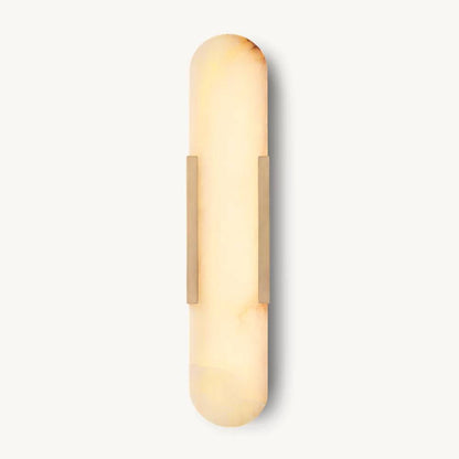 Halver Alabaster Panel Grand Wall Sconce