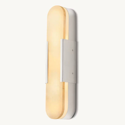 Halver Alabaster Panel Grand Wall Sconce