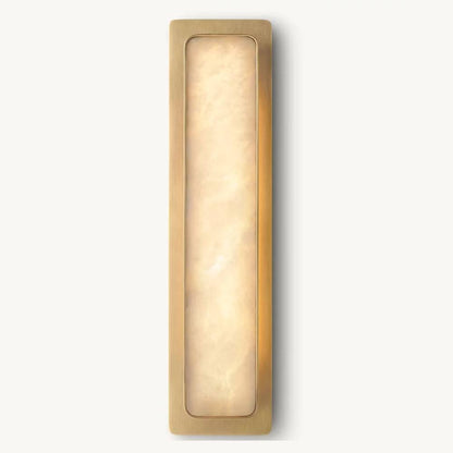 Halver Alabaster Panel Linear Wall Sconce