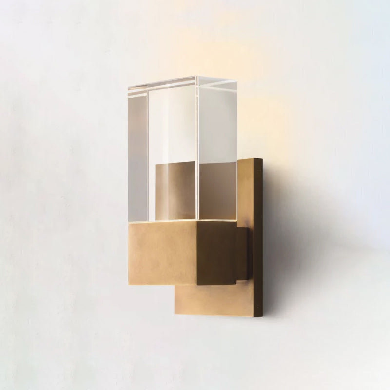 Serra Plane Crystal Wall Sconce